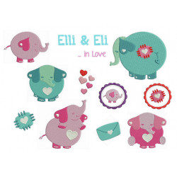 Stickserie Elli & Eli in Love